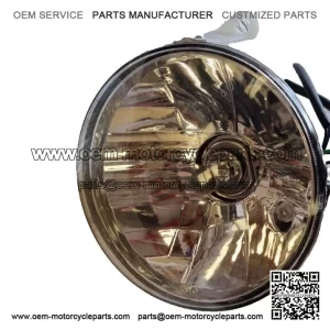 Complete Headlight Assembly with Halogen & LED Parking Bulb for Vespa PX/P/LML/T5 (2001-onwards).