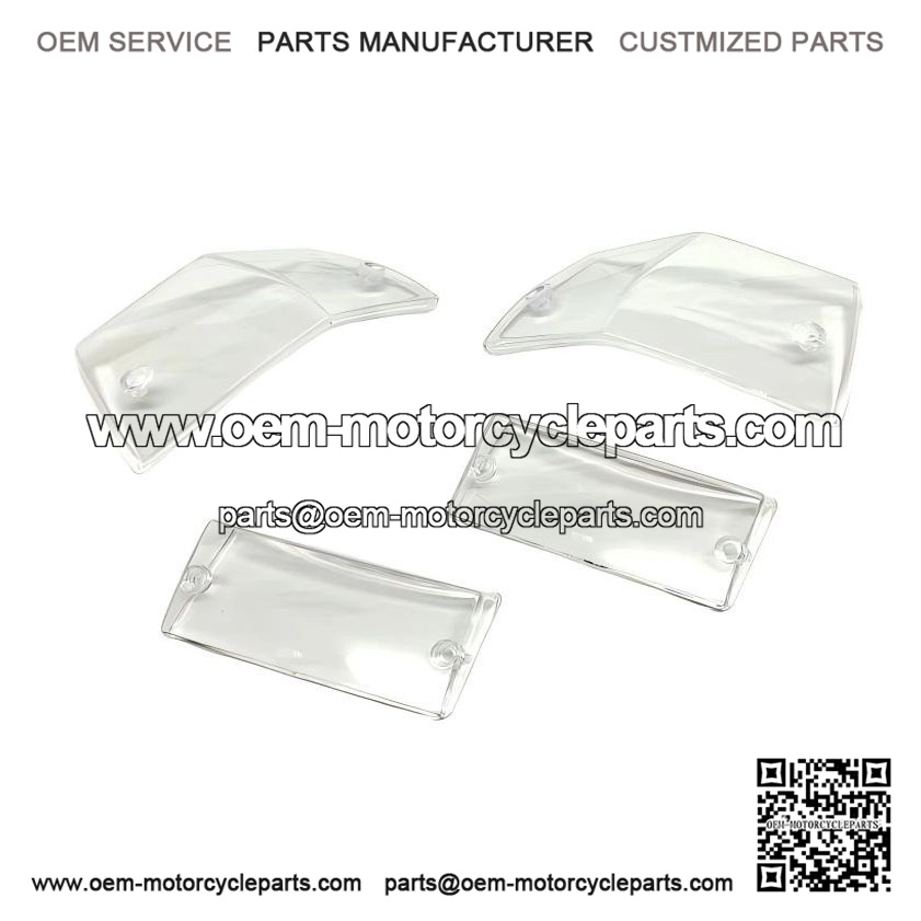 Clear Lexus-Style Front & Rear Indicator Lens Set (Left/Right) for VESPA PX, PE & T5.