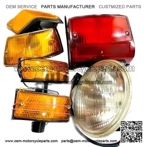 Tail Light / Headlight Insert & Indicator Set Combo for Vespa PX, LML & Star.