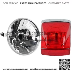 Front Headlight + Stop Light with Chrome Trim ?C Original PIAGGIO for VESPA PX 125/150/200.