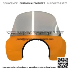 Transparent Orange Flyscreen / Fly Wind Screen Mod for Vespa PX & LML.
