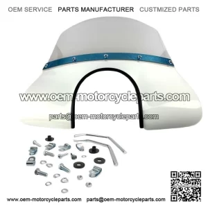 WHITE MOD?STYLE FLYSCREEN ?C For Vespa PX, PE, T5 Classic, LML, Rally, GTR 125?C200