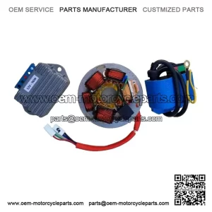 Electronic Stator Plate + CDI Coil + 5-Pin Regulator for Vespa PX125, PX200 & P200E.