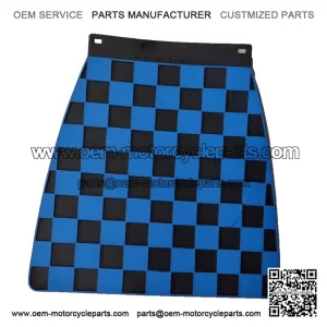 Blue & Black Chequered Mudflap ?C  fits Vespa PX, T5, P, Rally, Primavera, Special & ET3.
