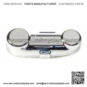 Embossed Chrome Plastic Front Fork Suspension Arm Cover (1984-2016).