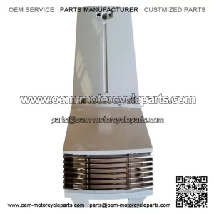 Unpainted Late-Type Horncast with Chrome Grill for Vespa PX MK1, LML Star & Disc Horncasting.