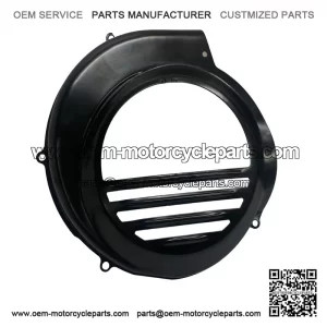 Black Flywheel Cover (Electric Start Model) for Piaggio Vespa PX80 & PX125-200.