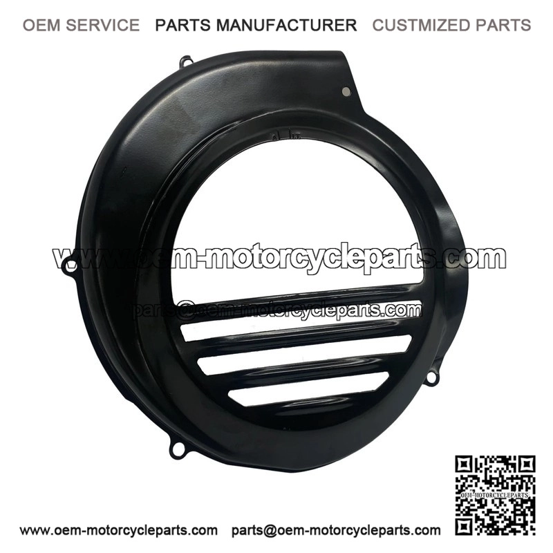 Black Flywheel Cover (Electric Start Model) for Piaggio Vespa PX80 & PX125-200.