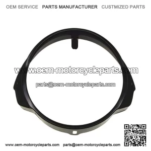 BLACK HEADLIGHT RING FOR FRONT HEADLIGHT ?C Vespa PX PE 125/150/200 (1 Series)
