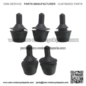 5-Piece Rubber Buffer for Luggage Compartment Lid (12mm) ?C fits Vespa V50, PV, ET3 & PX.