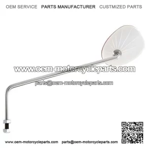 Standard Right RED Mirror for Vespa PX Non-Disc Models & T5 Classic.