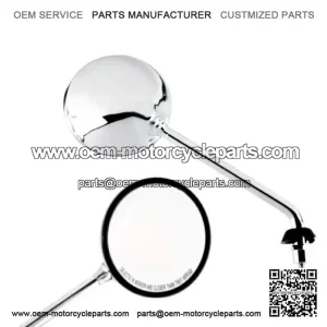 Chrome Plated Rear View Mirror Set (Fiem) for Vespa PX & LML.