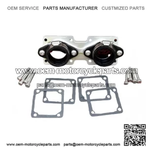 Billet Aluminum Crossover Intake Manifolds for Banshee (Fits Stock or 28mm Carbs, Includes Intake Boots)