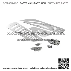 BRUSHED STAINLESS STEEL FOOTPLATE ?C For Vespa PX80?200, PE, Lusso, 1998