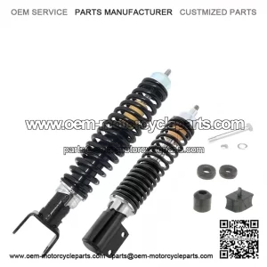 Carbon Sport Black Shock Absorbers (Front & Rear) for Vespa PX 200 Arcobaleno.