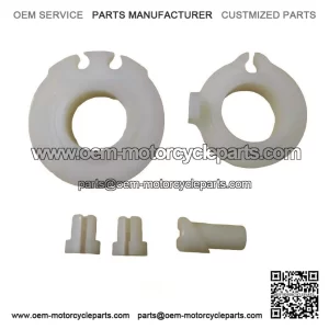 Handlebar Throttle Pulley, Gear Pulley and Cable Stops for LML & VESPA PX.