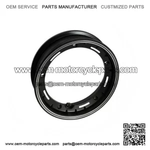 10-Inch Black Alloy Tubeless Wheel Rim for VESPA LML, PX, Sprint & Rally.