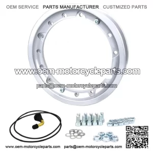 V2.0 Silver Tubeless Split Rims for Vespa PX, T5, LML, RALLY & GT.
