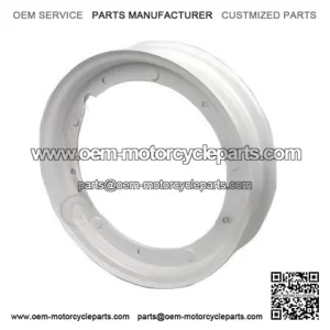 White 10" Split Wheel Rims (3.50-10) for Vespa PX, T5, LML, PK & Rally.