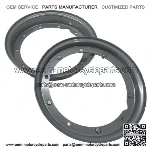 Grey OEM Wheel Rim (3.50x10 ?C 225000009) for Piaggio Vespa 50, PK, ET3, GT, GS & PX.