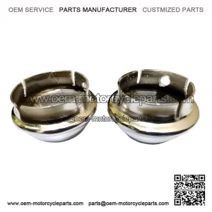 Plastic Chrome Finish 10" Wheel Hub Cap Set (Front & Rear) for VESPA PX & LML.