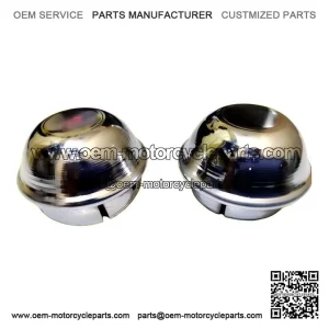 New 10" Chrome Wheel Hub Cap Set (Front & Rear) to fit Vespa PX & LML.