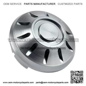 Grey CNC Wheel Nut Cap for Vespa PX (-1984), Rally, Sprint, TS, GT, GTR, GS160 & SS180.