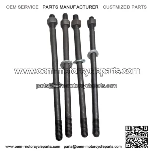M8 1st Oversize Cylinder Studs & Nuts Kit for Vespa PX 125/150, LML & Smallframe (V50, PV, ET3).