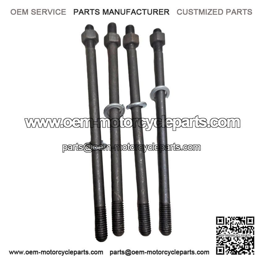 M8 1st Oversize Cylinder Studs & Nuts Kit for Vespa PX 125/150, LML & Smallframe (V50, PV, ET3).