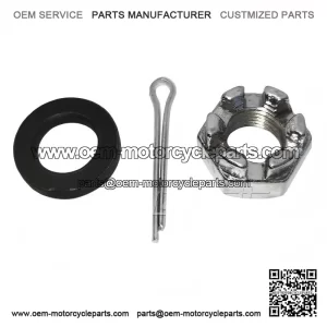 Rear Hub Castle/Castellated Nut with Washer & Pin for Vespa PX Mk1 125/150/200.