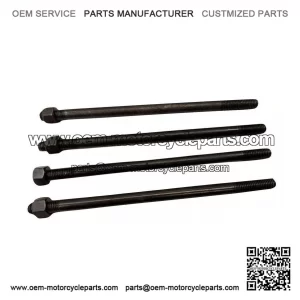 4-Pack Cylinder Barrel Holding Stud Kit (180mm) for Vespa PX200, P200 & Rally 200.