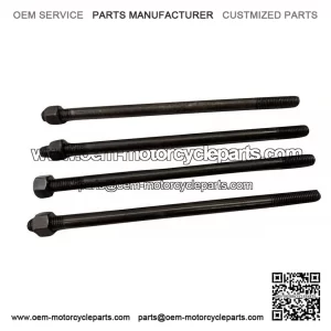4-Pack Cylinder Barrel Holding Stud Kit (175mm) for Vespa PX200, P200 & Rally 200.