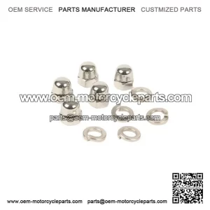 Cap Nut Set for Rim (Stainless Steel M8 SW=13mm) ?C fits Vespa Type PX.