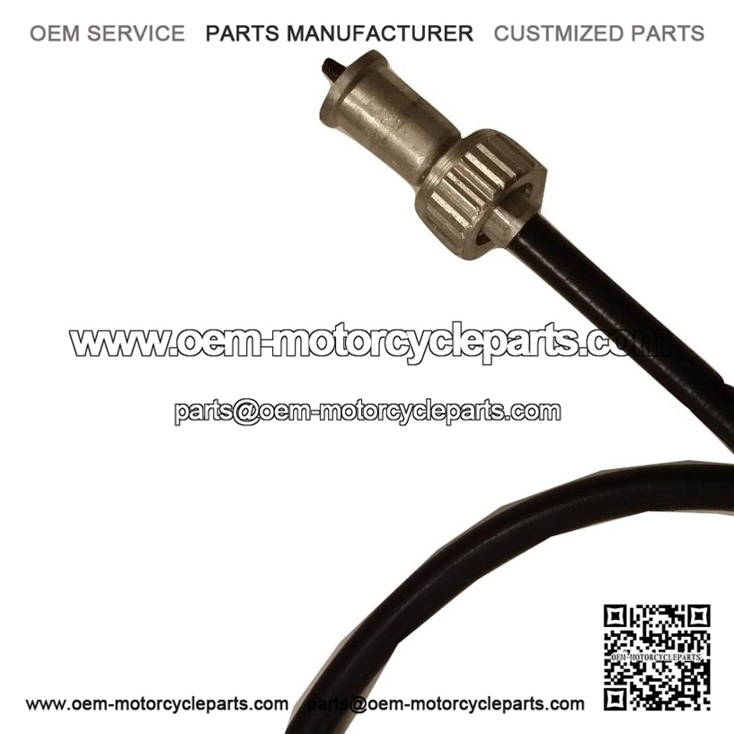 Screw-Type Speedometer Cable (Inner & Outer in Black) for Vespa PX Mk1, P125X & P150X, also fits LML.