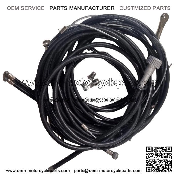 Friction-Free Teflon-Lined Cable Set in Black (with free trunnions) for PX & LML.