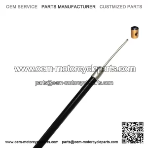 Extra Long Black Friction-Free Throttle Cable with Nipple for Vespa PX 125/150/200.