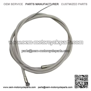 Grey Drum Brake Front Brake Cable (Italian #002498) for Vespa PX.