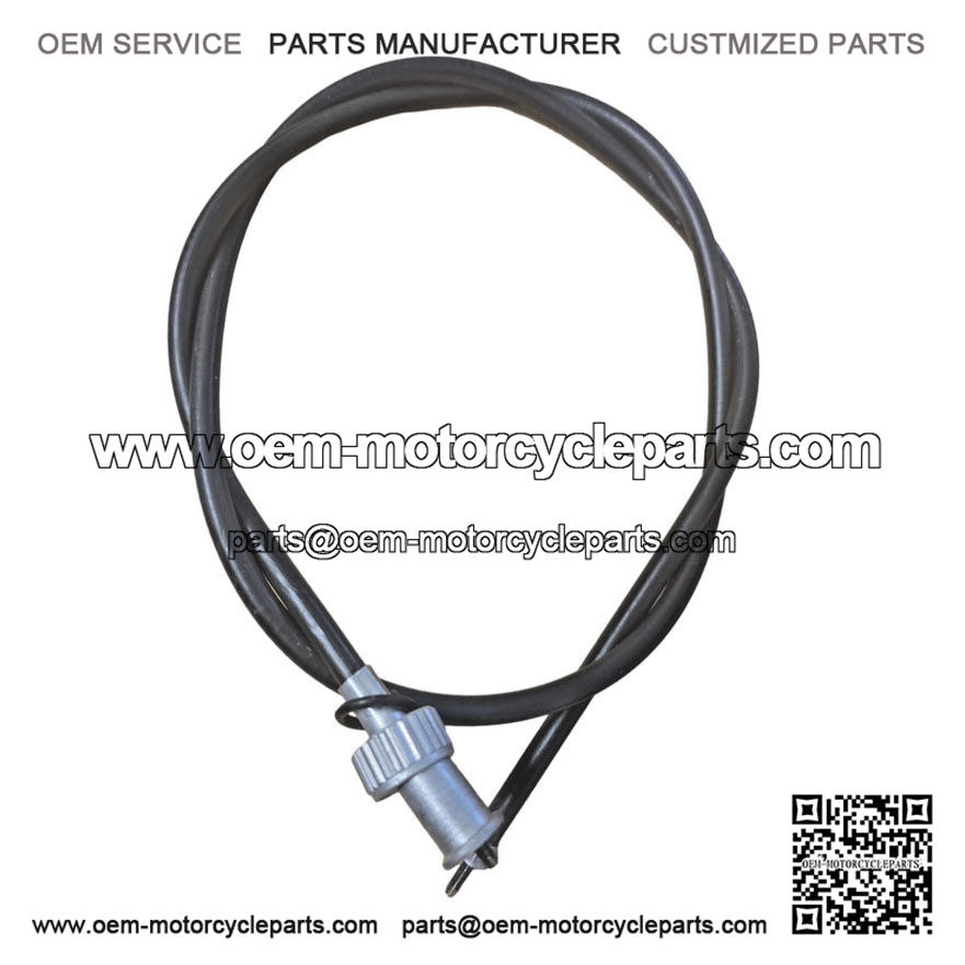 Complete Black Screw-On Type Speedo Cable (Inner & Outer) for Early Vespa PX & LML.