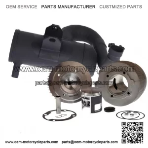 Aluminum Magnycours 177cc Cylinder Kit + Touring Exhaust for Vespa PX 125.