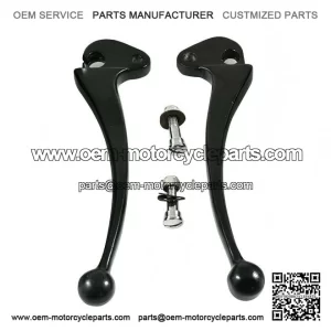 Black Clutch & Brake Lever Set (Non-Disc Model) for VESPA PX, LML, STAR & STELLA.
