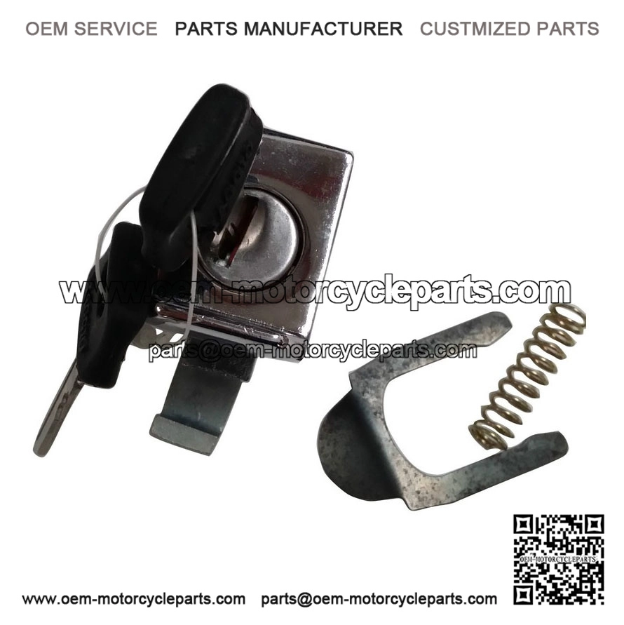 Chrome Toolbox Lock with 2 Keys for Vespa PX, LML, EFL & Glovebox ?C fits new tool boxes.