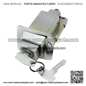 Chrome Plated Seat Lock with 2 Keys ?C Compatible with Vespa PX & PE Models.