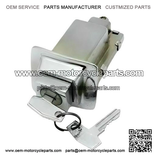 Chrome Plated Seat Lock with 2 Keys ?C Compatible with Vespa PX & PE Models.