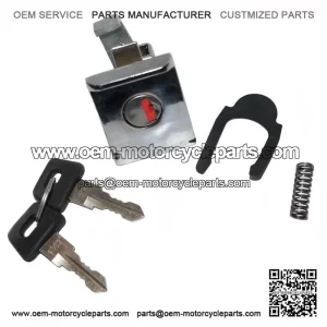 CHROME?PLATED GLOVE / TOOL BOX LOCK WITH 2 KEYS ?C For Vespa PX, PE 150, LML NV