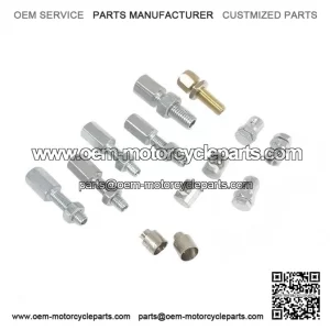 Set of 13 Cable Adjuster / Nipple / Trunnion / Top Hat Parts (#17A30) for Vespa PX, P, PE, LML & Stella.