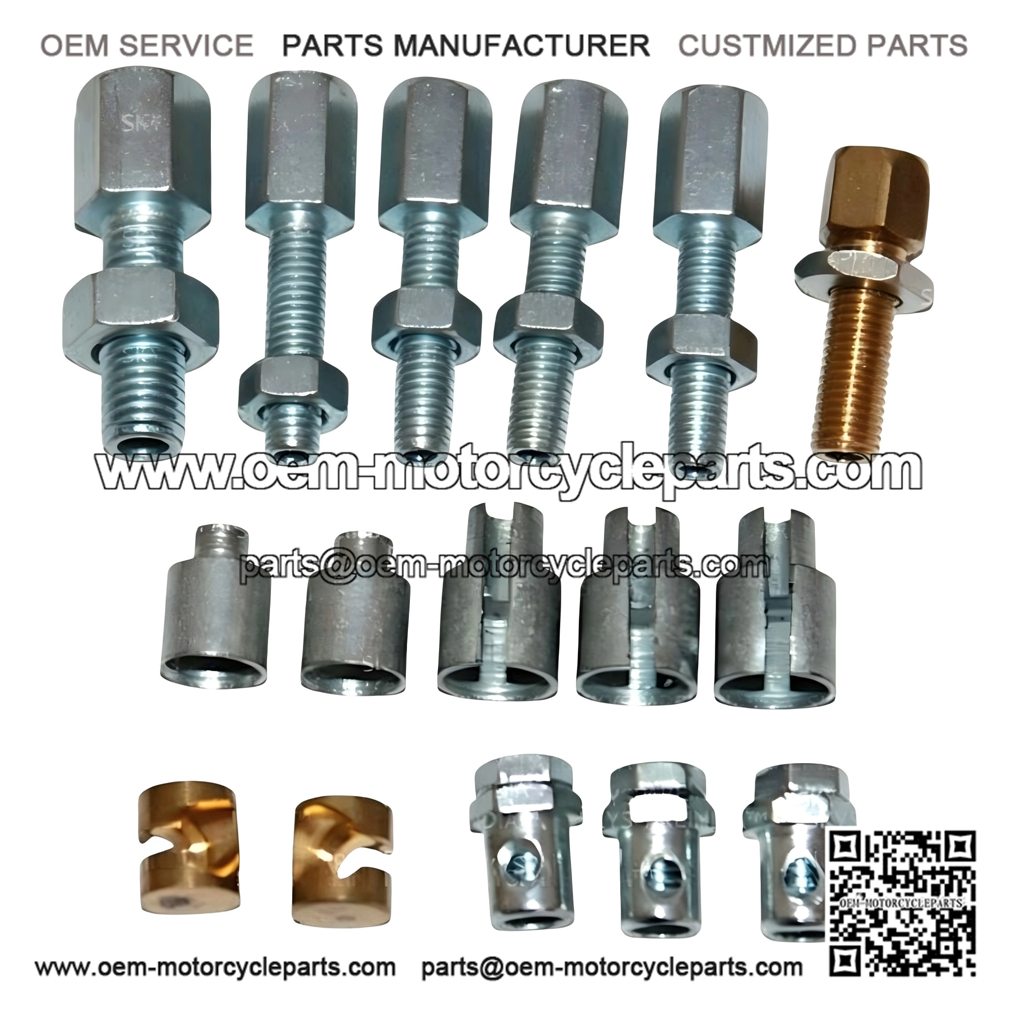 Complete Cable Adjuster & Trunnion Set for Vespa PX, Rally, SS 180 & Sprint 125-150.