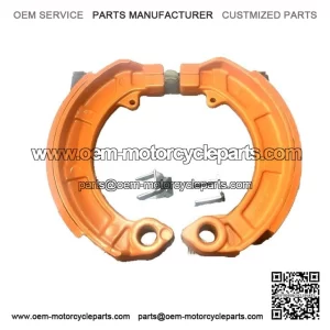 Orange Front or Rear Brake Shoes for Vespa PX.