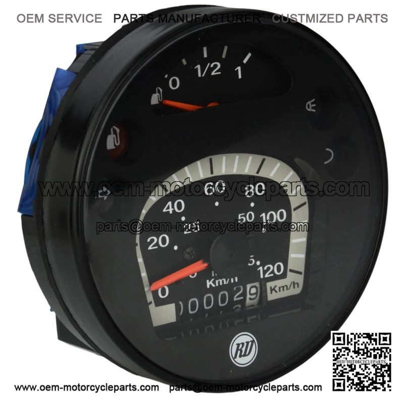 Black Edition Speedometer (Since 2001) for Vespa PX125, PX150 & PX200.