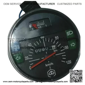 Speedometer / Tacho (120Km/h) for Vespa LML, PX & Lusso 80/125/150/200.