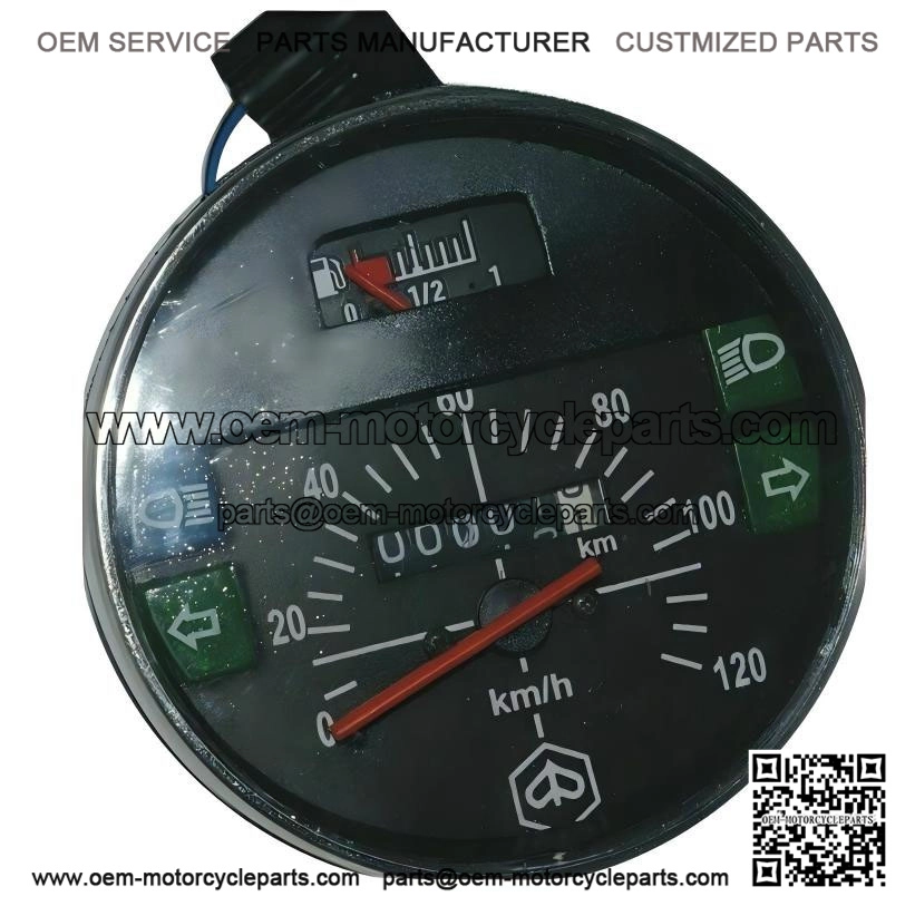 Speedometer / Tacho (120Km/h) for Vespa LML, PX & Lusso 80/125/150/200.